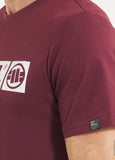 Herren T-Shirt HILLTOP - Dunkles Burgunderrot