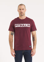 Herren T-Shirt HILLTOP - Dunkles Burgunderrot