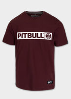 Herren T-Shirt HILLTOP - Dunkles Burgunderrot
