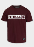 Herren T-Shirt HILLTOP - Dunkles Burgunderrot