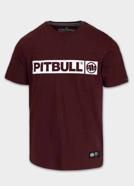 Herren T-Shirt HILLTOP - Dunkles Burgunderrot