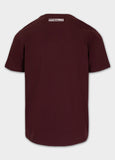 Herren T-Shirt HILLTOP - Dunkles Burgunderrot