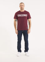 Herren T-Shirt HILLTOP - Dunkles Burgunderrot