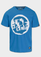 Herren T-Shirt LOGO PALMS - Blau