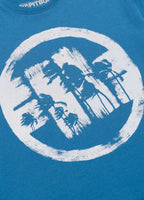 Herren T-Shirt LOGO PALMS - Blau