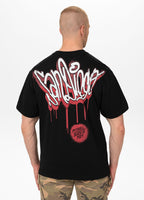Herren T-Shirt Loose Fit GRAFFITI - Schwarz
