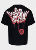 Herren T-Shirt Loose Fit GRAFFITI - Schwarz