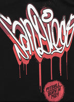 Herren T-Shirt Loose Fit GRAFFITI - Schwarz