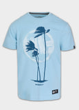 Men's T-Shirt PALMS - Light Blue