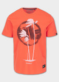 Men's T-shirt PALMS - salmon color