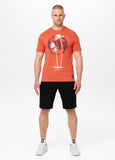 Men's T-shirt PALMS - salmon color