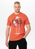 Men's T-shirt PALMS - salmon color