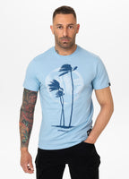 Men's T-Shirt PALMS - Light Blue