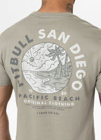 Men's T-Shirt PLANET SURF - Olive Grey