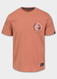 Men's T-shirt PLANET SURF - salmon color