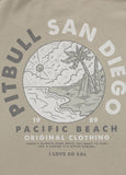Men's T-Shirt PLANET SURF - Olive Grey