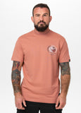 Men's T-shirt PLANET SURF - salmon color