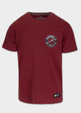 Herren T-Shirt SAN DIEGO CA BLACK -  Burgunder