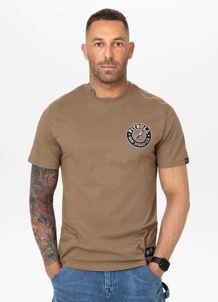 Men's T-shirt SAN DIEGO CA BLACK - Coyote brown