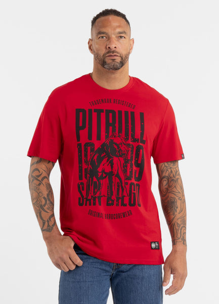 Herren T-Shirt SAN DIEGO DOG - Rot