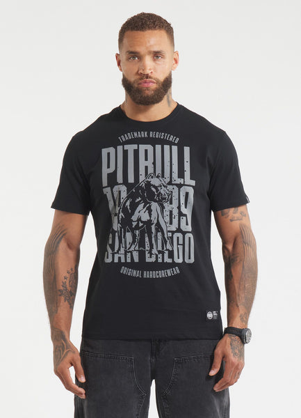 Men's T-Shirt SAN DIEGO DOG - Black/Grey