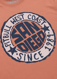 Men's T-shirt SAN DIEGO SUN - salmon color