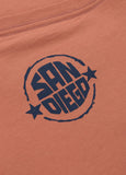 Men's T-shirt SAN DIEGO SUN - salmon color