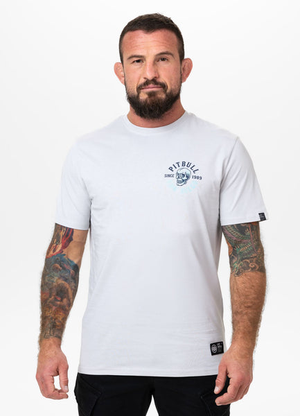 Men's T-Shirt SKULL SURF - White Blue