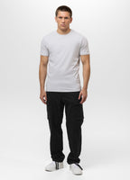 Men's T-Shirt Slim Fit MINIMAL - White Blue