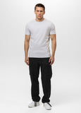 Men's T-Shirt Slim Fit MINIMAL - White Blue