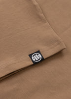 Men's T-Shirt Slim Fit MINIMAL - Coyote brown