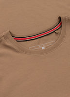Men's T-Shirt Slim Fit MINIMAL - Coyote brown