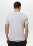 Men's T-Shirt Slim Fit MINIMAL - White Blue
