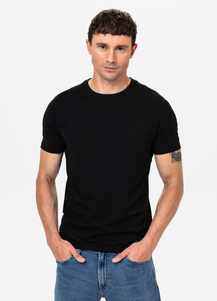 Herren T-Shirt Slim Fit NO LOGO - Schwarz