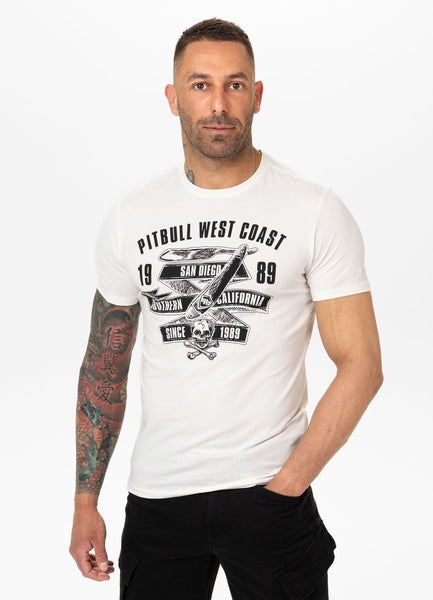 Men's Slim Fit T-Shirt OLDSCHOOL RAZOR - White