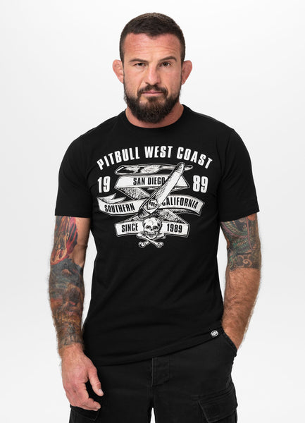 Herren T-Shirt Slim Fit OLDSCHOOL RAZOR - Schwarz