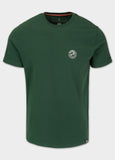 Men's Slim Fit T-Shirt SAN DIEGO CA SMALL LOGO - Bottle Green