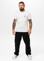 Men's slim fit t-shirt SAN DIEGO CA SMALL LOGO - Offwhite