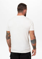 Men's slim fit t-shirt SAN DIEGO CA SMALL LOGO - Offwhite