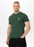 Men's Slim Fit T-Shirt SAN DIEGO CA SMALL LOGO - Bottle Green