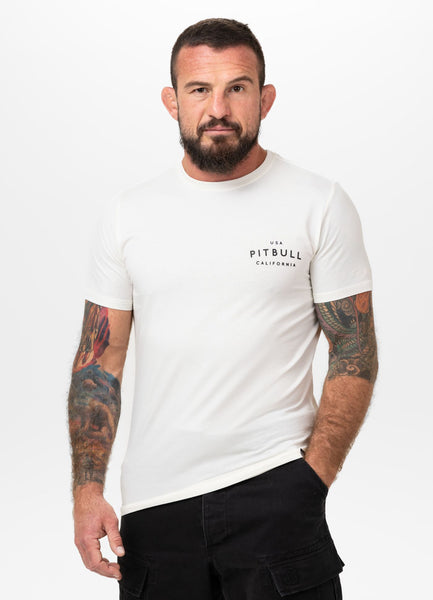 Herren T-Shirt Slim Fit USA CAL - Offwhite