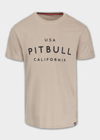Men's T-Shirt Slim Fit USA CAL - Light Sand