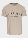 Men's T-Shirt Slim Fit USA CAL - Light Sand