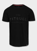 Herren T-Shirt Slim Fit USA CAL - Schwarz