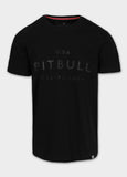 Herren T-Shirt Slim Fit USA CAL - Schwarz