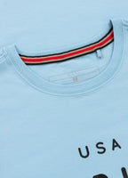 Men's Slim Fit USA CAL T-Shirt - Light Blue