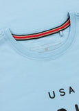 Men's Slim Fit USA CAL T-Shirt - Light Blue