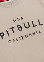 Men's T-Shirt Slim Fit USA CAL - Light Sand