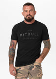 Herren T-Shirt Slim Fit USA CAL - Schwarz