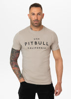 Men's T-Shirt Slim Fit USA CAL - Light Sand